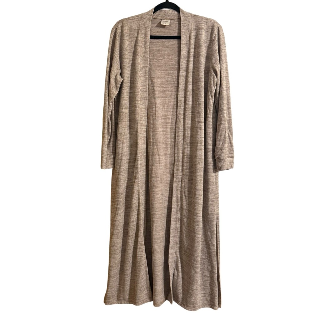 Soma Tan Marled Essentials Cozy Duster size Small